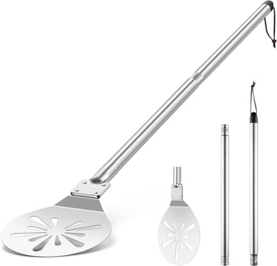 Pizzaschep - Pizza schep - Pizza Bakken - Roestvrij Staal - 13 cm - Zilver