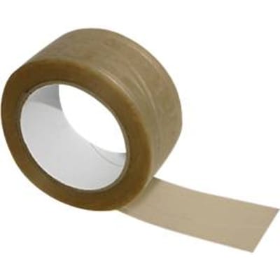 Draadversterkt pvc-tape, bruin, 6 rollen