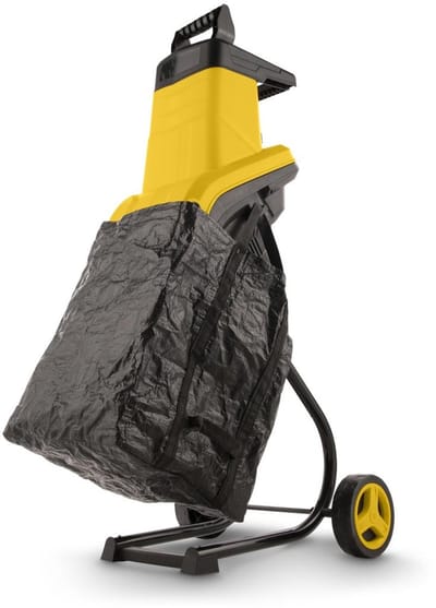 Powerplus Elektrische Hakselaar - Hakselaar voor planten en takken van 2500 W, max. 45 mm, duwer, wielen en 50L opvangzak inbegrepen, tuingereedschap