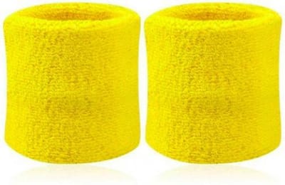 ProductGoods - 2x Zweetband Geel | Zweetbandjes pols