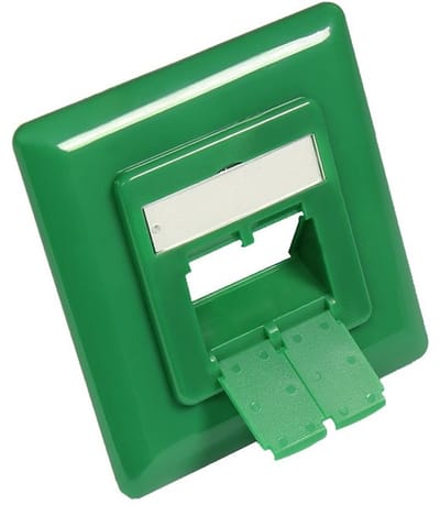 Wandcontactdoos afdekplaat / groen