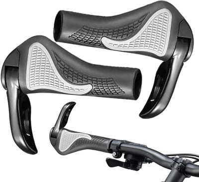Fietshandgrepen - Stuurgrepen Mountainbike - Comfortabel Fietsen - Dubbelzijdige Vergrendeling - 22.2 mm - Zwart