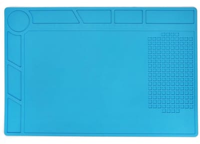MTTProducts - Solder Mat - Silicone Reparatiematel - 500 °C - 34 x 23 cm - Ideaal voor Elektronica - Geschikt voor Mobiele Telefoons en Laptops