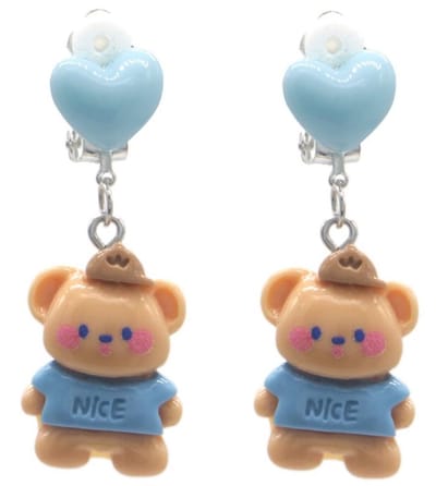 Beer oorbellen - Clip on - Geen gaatjes nodig - 4 Centimeter - Cadeautip - Schattige oorbellen - Damesdingetjes
