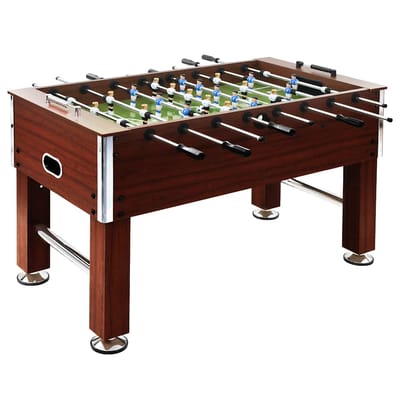 vidaXL Voetbaltafel 60 kg 140x74.5x87.5 cm staal bruin