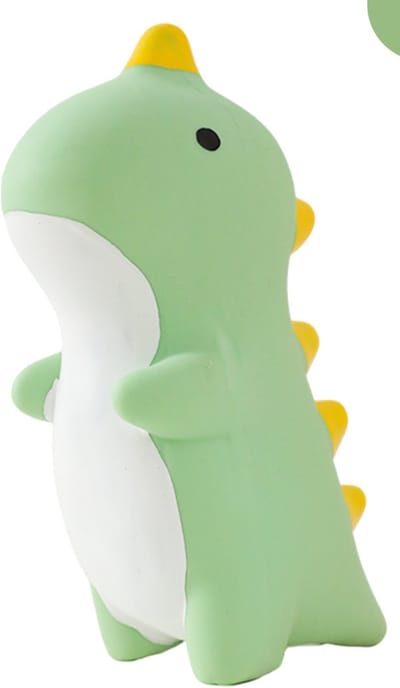 Daity Een piepend kauwspeeltje voor honden, in de vorm van een vleesdraak, gemaakt van duurzaam latex, geschikt voor honden die graag kauwen (blauw).
