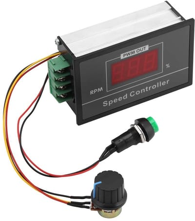 Allecto - Fan Speed Controller - Motor Speed Controller - Eenvoudige installatie - Geschikt voor DC Motoren - Digitale snelheidsweergave - Perfect