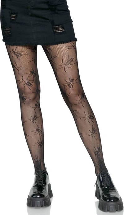 Leg Avenue - Beetle Net Panty - Zwart