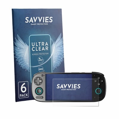 Savvies - Screenprotector voor Retroid Pocket 5 - Folie Beschermfolie transparant 6 Stuks