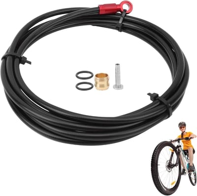 Hydraulische remslangenset voor fietsen - 2 meter lange slang voor hydraulische schijfremmen, geschikt voor SLX/XT/XTR mountainbikes en optimale remprestaties