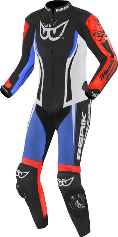 Berik Monza Dames Zwart Wit Rood Blauw 1-Delig Motorpak - Racepak
