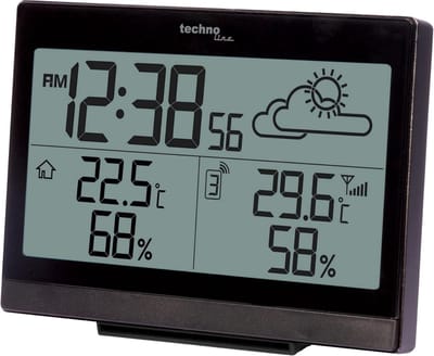Digitaal Weerstation met Binnen- en Buitentemperatuur, Luchtvochtigheid en Vorstwaarschuwing