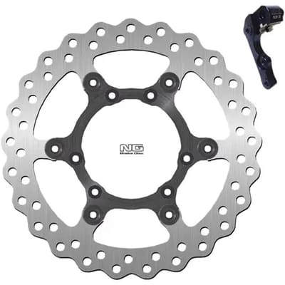 Vlotterende motorremschijfset en steuntje NG Brake Disc Wave 1154XK26