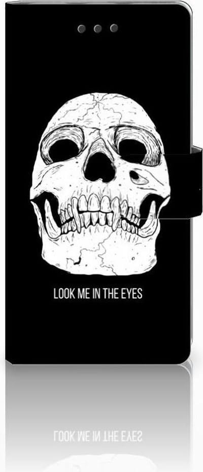 Telefoonhoesje met Naam Huawei Ascend P8 Lite Skull Eyes
