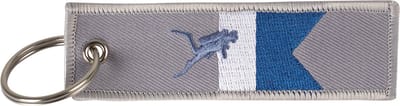 Procean sleutelhanger duikvlag met duiker