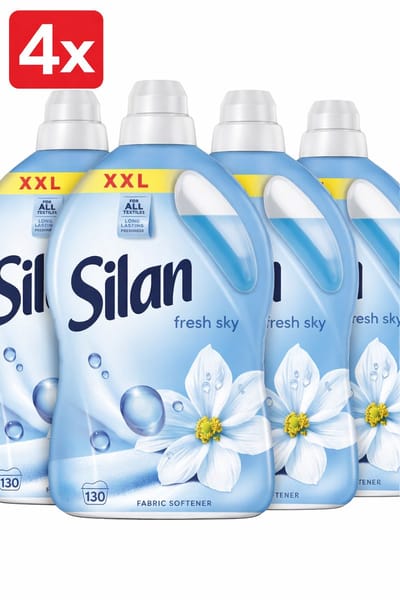 (4x) Silan Wasverzachter - Fresh Sky 2860ml - 130 Wasbeurten - Grootverpakking