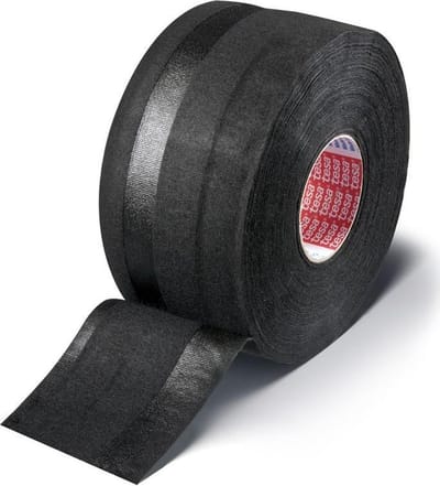 Tesa 51608 Stoffen Tape Zwart 25m 15mm - Kabelbundel Fixatie