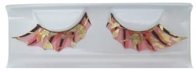 Wimpers vuurrood met gouden vlammen