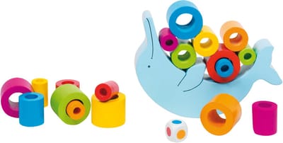 GOKI Balancerende dolfijn - Balansspel - 17X12Cm - 20 Delen - 4 Jaar