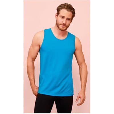 SOL'S Men´s Sports Tank Top Sporty L02073 - Aqua - XXL