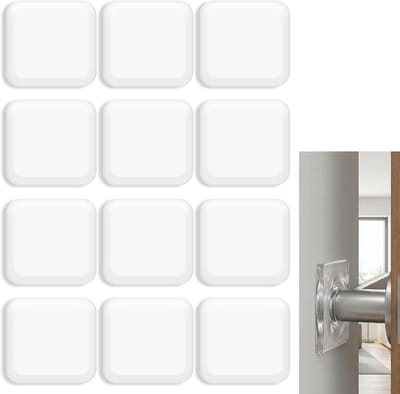 Deurstopper Muur Bescherming - Muurstopper Deur - Schade Voorkomen - Zelfklevend - 200x140x15 mm - Transparant