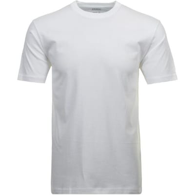 Ragman T-Shirt Uni Round Neck Single Jersey 2Pack Wit / male