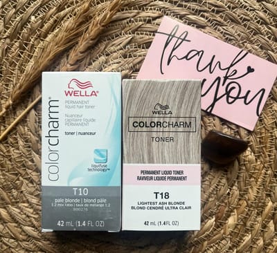 DUOPACK - Wella Color Charm Toner - T10 & T18 - Pale Blonde & Lightest Ash Blonde - Lichtblond - Asblond - Wella Toner - Haartoner - Antigeel - Anti oranje
