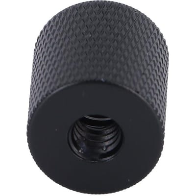 Adaptateur Filetage Femelle 3/8 Pouce vers Femelle 3/8 Pouce Alliage d'Aluminium Vis Adaptateur Trépied Appareil Photo Monopode black