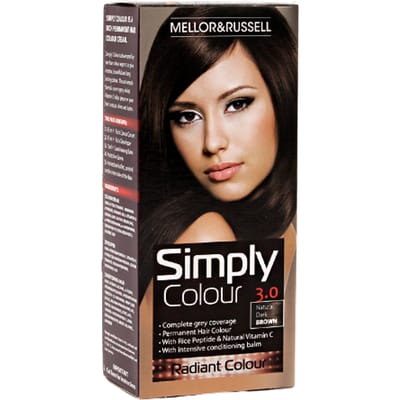 Mellor & Russell Simply Colour Haarkleuring - 3.0 Natuurlijk Donker Bruin