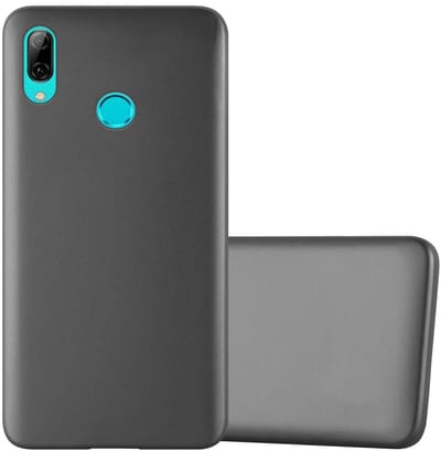 Cadorabo Hoesje geschikt voor Honor 10 LITE / Huawei P SMART 2019 in METALLIC GRIJS - Beschermhoes gemaakt van flexibel TPU silicone Case Cover