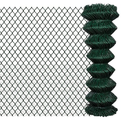 vidaXL - Gaashek - 1,25x15 - m - staal - groen