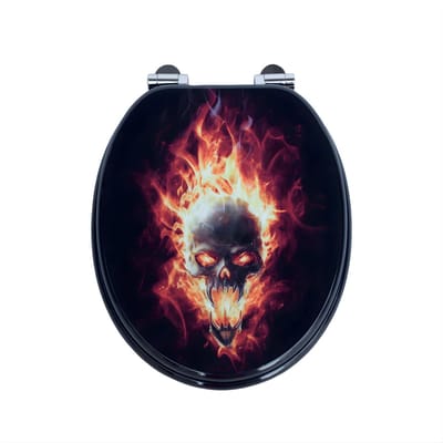 WC-bril - Toiletbril– Voor Badkamer & Toilet – Soft-Close – Met print