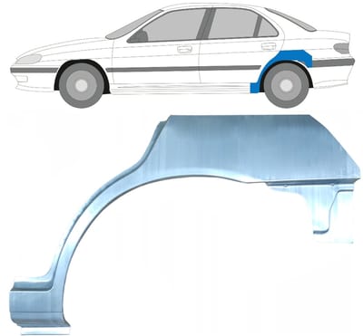 Reparatiepaneel achterspatbord voor Peugeot 406 1995-2004 / Links