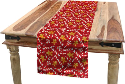 New Bed Zuurstok Peperkoek Mannetje Snoepjes Accent Rechthoekige Tafelrunner, 40cm x 180cm