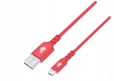 TB USB-C Kabel 1m Silico Rood Snelladen