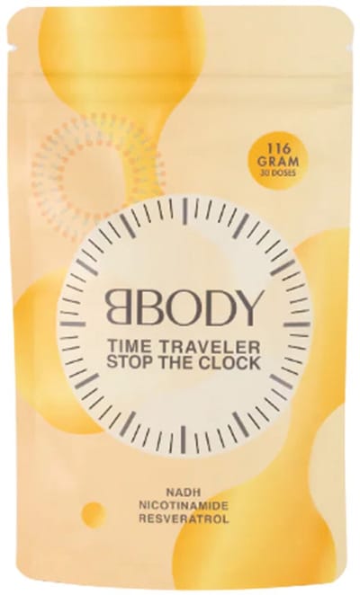 BBody Time Traveler Stop The Clock / voedingssupplement in poedervorm met intensief anti-verouderingseffect 116 g