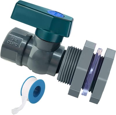 Regenton Afvoer Ventiel - Tuinkraan Set - Water Tappen - Waterdichte Afdichting - 3/4 Inch - Grijs