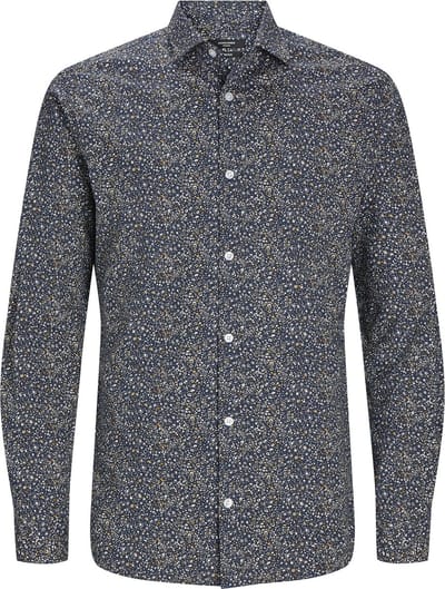 JACK&JONES - JPRBLABLACKPOOL STRETCH SHIRT LS PLS - Heren - Overhemden