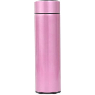 Bouteille d'eau intelligente en acier inoxydable, anti-fuite, à Double paroi, garde les boissons chaudes et froides, affichage de la température LCD 450ml rose