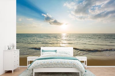 Behang - Fotobehang Zee - Zomer - Strand - Breedte 420 cm x hoogte 280 cm