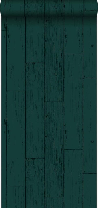 Origin Wallcoverings behang verweerde houten planken smaragd groen - 347536 - 53 cm x 10,05 m
