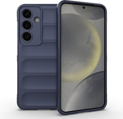 Coverup Hoesje - Geschikt voor Samsung Galaxy S25 Hoesje - Coverup Hands-On Rugged Back Cover - Donkerblauw