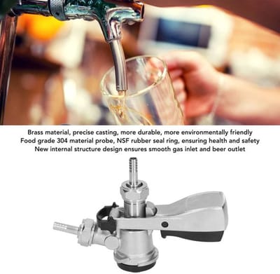 Jhubersproducts - D Type Biervatkoppeling - Roestvrijstalen Tapdispenser - Voor