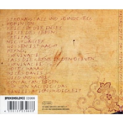 Rainald Grebe - Das Robinson Crusoe Konzert (CD)