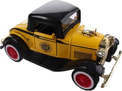 Toi-toys Schaalmodel Classic Cars Die-cast Geel/zwart 12 Cm