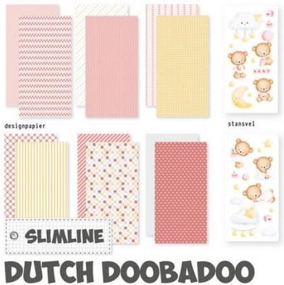 Dutch Doobadoo CraftyKit Slimline Babygirl 473.005.057 210x210mm (01-24)