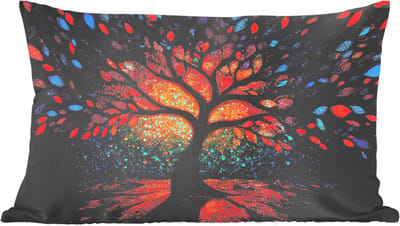 Sierkussens - Kussentjes Woonkamer - 60x40 cm - Mozaïek - Kleurrijk - Boom - Takken