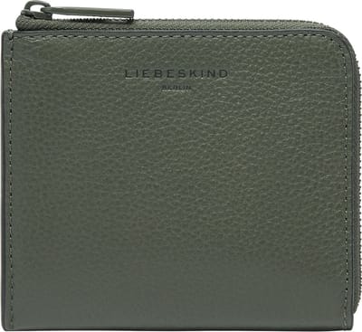 LIEBESKIND BERLIN Leren Kaarthoes Lou Small Pebble Nino Purse Cypress Green Groen