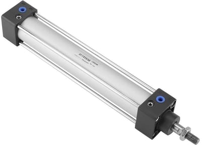 Pneumatische cilinder met 32mm boring en 200mm slag, dubbelwerkend, voor hoge snelheid en olieopslag