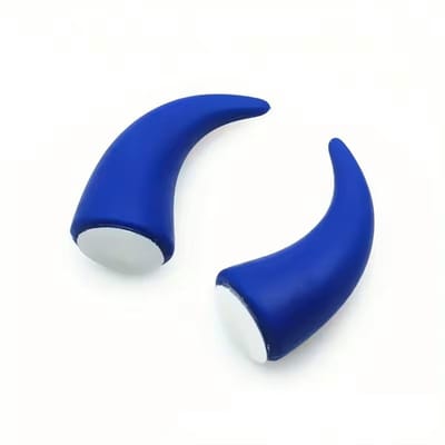 Duivel hoorntjes - Sticker - Helm - 2 Stuks - Donker Blauw
